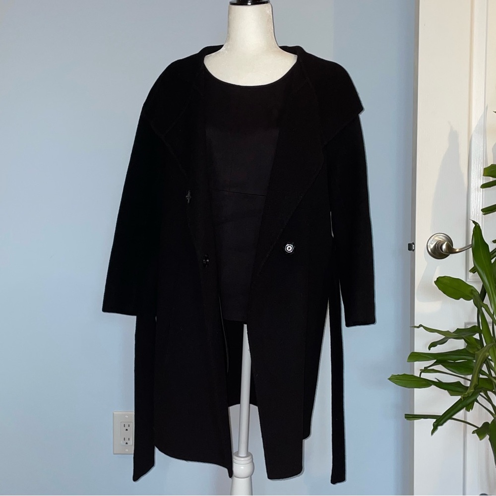 BR Black Wool Coat - Picture 6 of 9